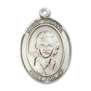 Bliss St. Gianna Pendant - Oval, Large, Sterling Silver