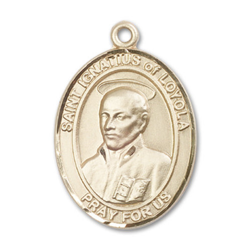 Bliss St. Ignatius of Loyola Pendant - Oval, Large, 14kt Gold Filled Bliss St. Ignatius of Loyola Pendant - Oval, Large, 14kt Gold Filled