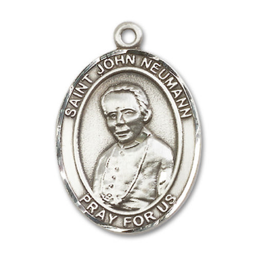 Bliss St. John Neumann Pendant - Oval, Large, Sterling Silver Bliss St. John Neumann Pendant - Oval, Large, Sterling Silver