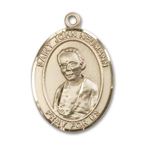 Bliss St. John Neumann Pendant - Oval, Medium, 14kt Gold Bliss St. John Neumann Pendant - Oval, Medium, 14kt Gold