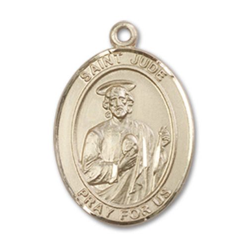 Bliss St. Jude Thaddeus Pendant - Round, Large, 14kt Gold Filled Bliss St. Jude Thaddeus Pendant - Round, Large, 14kt Gold Filled
