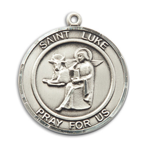 Bliss St. Luke the Apostle Pendant – Round, Large, 14kt Gold Filled Bliss St. Luke the Apostle Pendant – Round, Large, 14kt Gold Filled