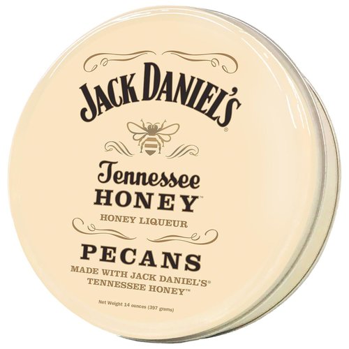 JACK DANIEL'S TENNESSEE HONEY PECANS 14oz Tin JACK DANIEL'S TENNESSEE HONEY PECANS 14oz Tin