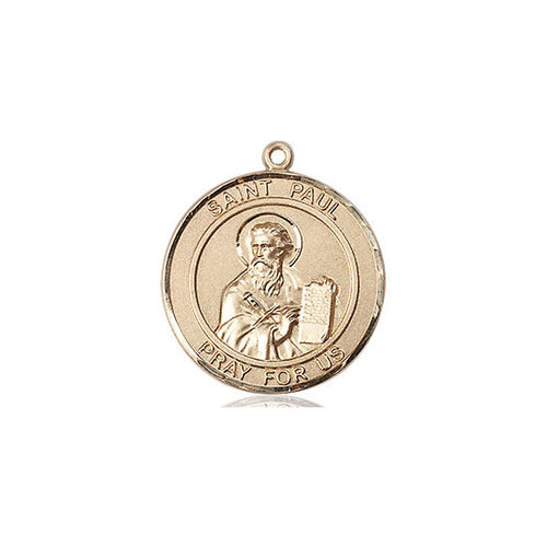 Bliss St. Paul the Apostle Pendant, 14kt Gold - Round, Large Bliss St. Paul the Apostle Pendant, 14kt Gold - Round, Large