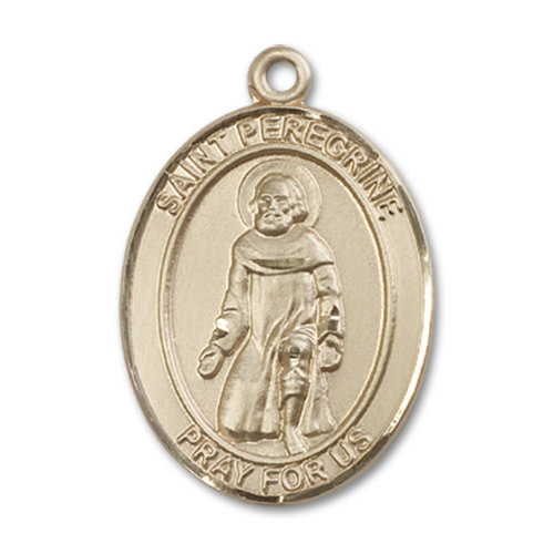 Bliss St. Peregrine Pendant, 14kt Gold - Oval, Large Bliss St. Peregrine Pendant, 14kt Gold - Oval, Large