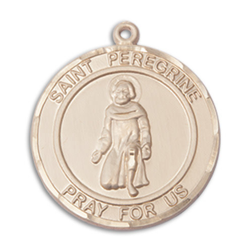 Bliss St. Peregrine Pendant, 14kt Gold Filled - Round, Large Bliss St. Peregrine Pendant, 14kt Gold Filled - Round, Large