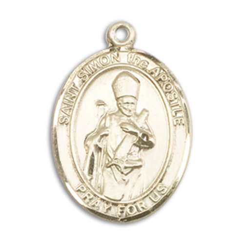 Bliss St. Simon Pendant, 14kt Gold - Oval, Medium Bliss St. Simon Pendant, 14kt Gold - Oval, Medium