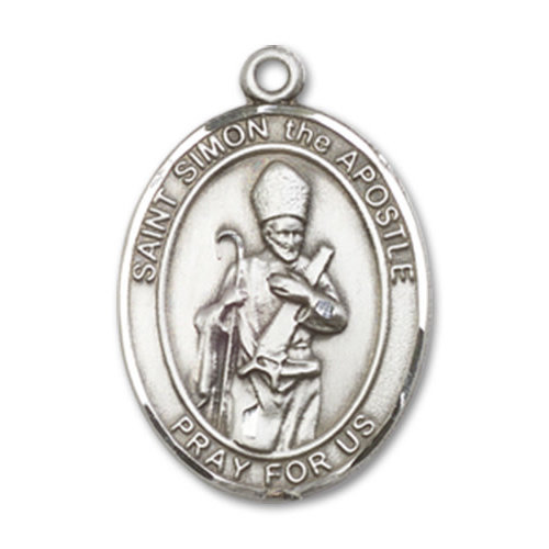 Bliss St. Simon Pendant, Sterling Silver - Oval, Medium Bliss St. Simon Pendant, Sterling Silver - Oval, Medium