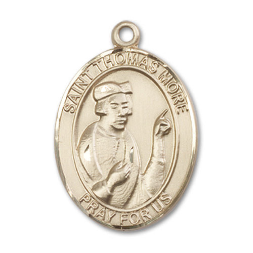 Bliss St. Thomas More Pendant, 14kt Gold Filled - Oval, Large Bliss St. Thomas More Pendant, 14kt Gold Filled - Oval, Large