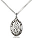 Bliss St. Peregrine Sterling Silver Medal With Chain - Medium