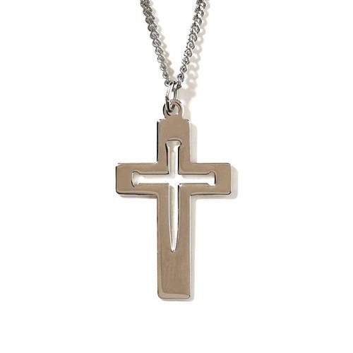 DICKSON GIFTS Cross of Nails Pendant and Chain (Silver Plate) DICKSON GIFTS Cross of Nails Pendant and Chain (Silver Plate)