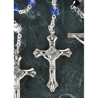 6 Mm Faux Sapphire Rosary