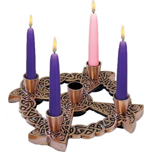Copper Celtic Advent Wreath by TERRA SANCTA GUILD Copper Celtic Advent Wreath by TERRA SANCTA GUILD