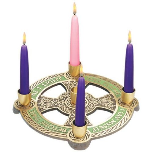 Advent Wreath Bronze As I Light This Flame I Lay Myself Before Thee