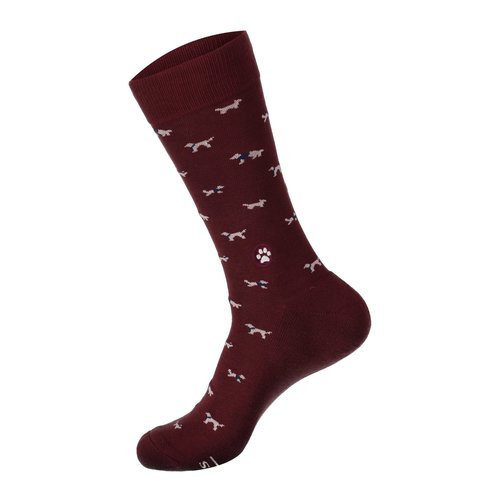 SOCKS THAT PROTECT DOGS Medium Burgundy by Conscious Step SOCKS THAT PROTECT DOGS Medium Burgundy by Conscious Step