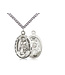 Bliss Sterling Silver St Peregrine Pendant & Heavy Chain