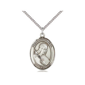 Bliss Sterling Silver St Philomena Pendant & Chain