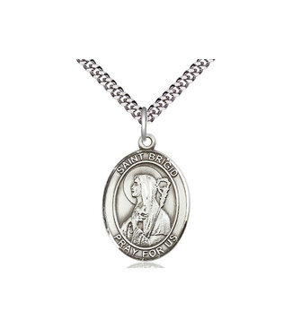 Bliss Sterling Silver St Brigid of Ireland Pendant & Chain