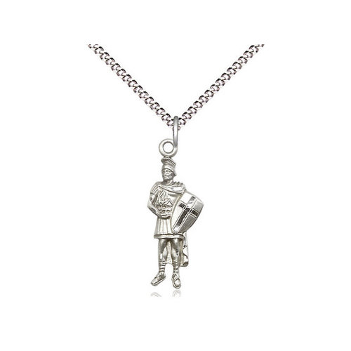 Bliss Sterling Silver St Florian Pendant & Chain
