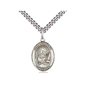 Bliss Sterling Silver St. Apollonia Pendant & 20" Chain