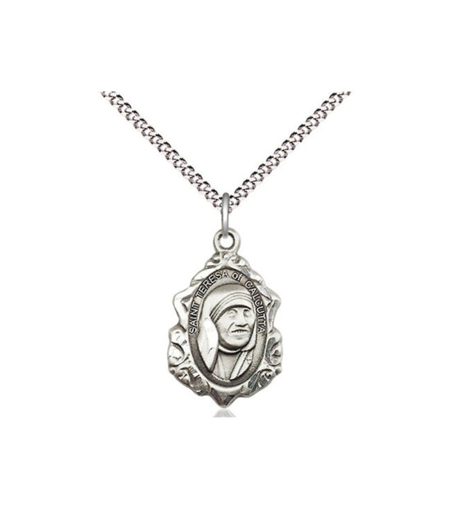 Bliss Sterling Silver St. Teresa of Calcutta Pendant & 18" Chain