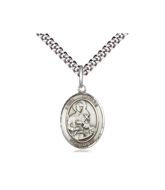 Bliss Sterling Silver St. Gerard Majella Pendant On a 20" Chain