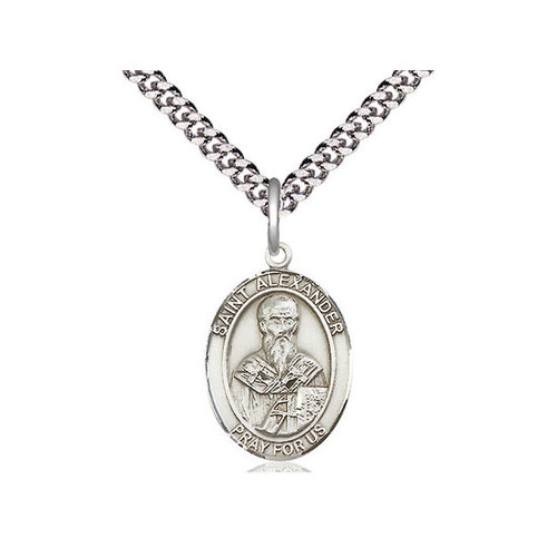Bliss Sterling Silver St. Alexander Sauli Pendant on a 20" Chain Bliss Sterling Silver St. Alexander Sauli Pendant on a 20" Chain
