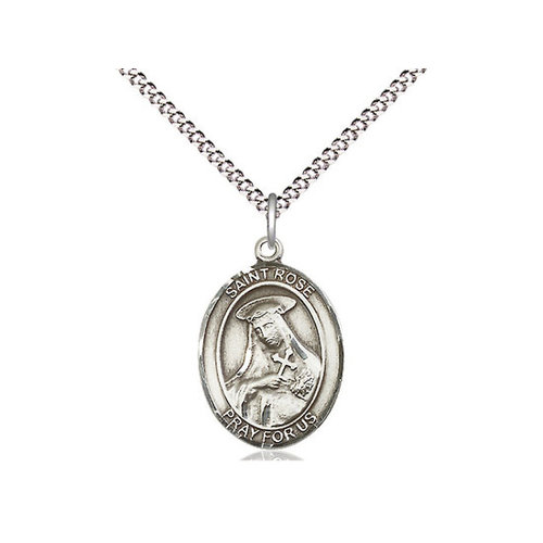 Bliss Sterling Silver St. Rose of Lima Pendant & 18" Chain