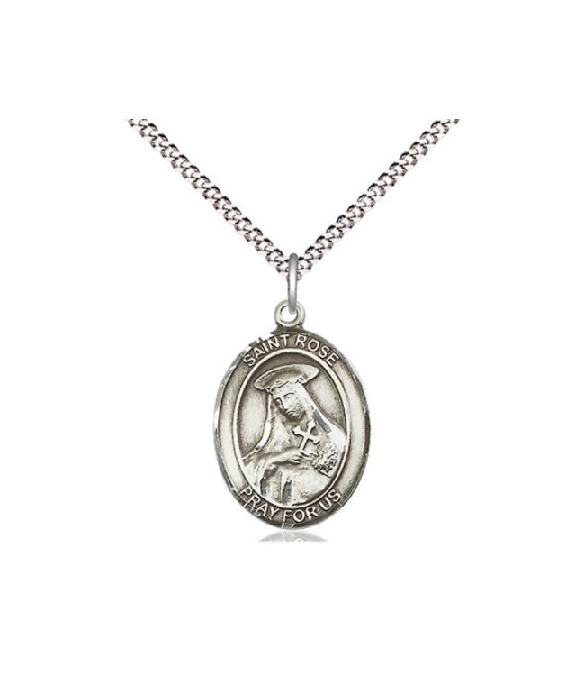 Bliss Sterling Silver St. Rose of Lima Pendant & 18" Chain