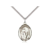 Sterling Silver St. Susanna Pendant & 18" Chain