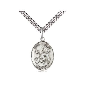 Bliss Sterling Silver St. Kevin Pendant & 20" Chain