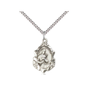 Bliss Sterling Silver St. Gerard Pendant & 18" Chain