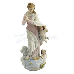 Unicorn Immaculate Virgin Mary & Cherubs - Color