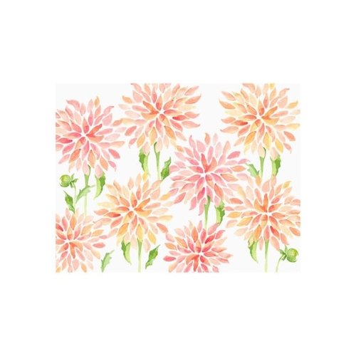 Dahlias Floral Note Cards Box of 8 Dahlias Floral Note Cards Box of 8