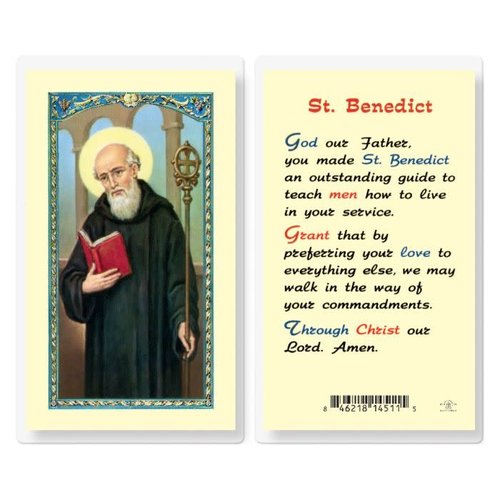 PRAYER CARD ST BENEDICT