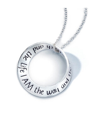 I Am the Way John 14:6 Sterling Mobius Necklace by Laurel Elliott