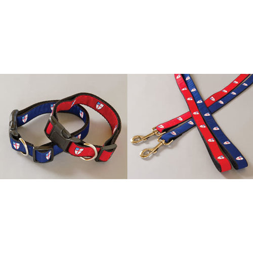 Episcopal Shield Toy Dog Leash & Collar Set