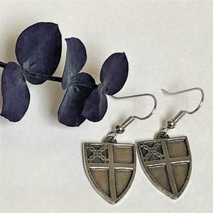 Episcopal Shield Earring Large