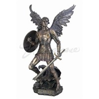 St Michael Standing on Demon with Sword & Shield