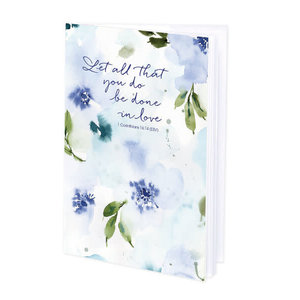 Mini-journal with Scripture Have Calming Flowers