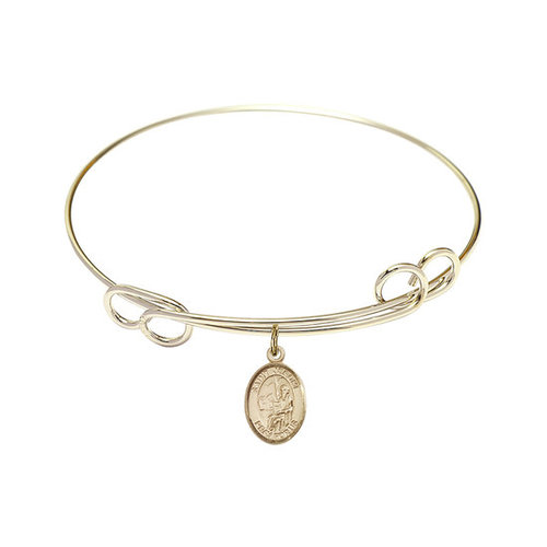 St. Jerome Double Loop Bangle Bracelet - Gold Filled St. Jerome Double Loop Bangle Bracelet - Gold Filled