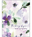Greeting Card W Scripture: Sympathy: Purple Floral