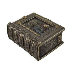 Unicorn Christ Pantocrator Trinket Box - Book-Shaped