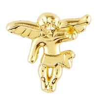 Angel Lapel Pin Gold Plated