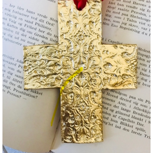 Embossed Crosses Gold Embossed Crosses Gold