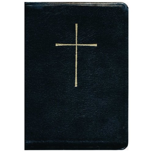 BOOK OF COMMON PRAYER AND HYMNAL, LEATHER, BLACK