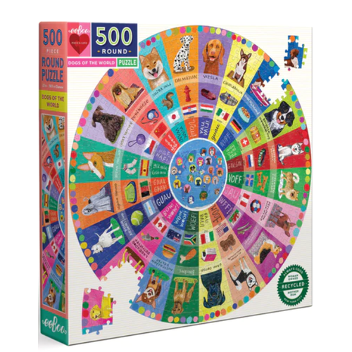 EEBOO DOGS OF THE WORLD 500 PIECE PUZZLE EEBOO DOGS OF THE WORLD 500 PIECE PUZZLE