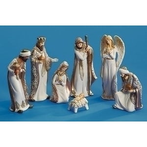 ROMAN 7 Piece Porcelain Nativity Set - Roman