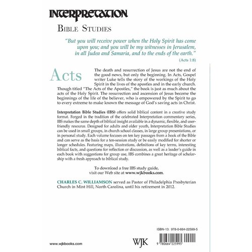 Acts (Interpretation Bible Studies) by Charles C. Williamson