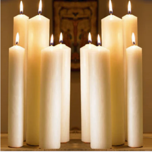 ALTAR CANDLES 2" X 16" - Box of 6